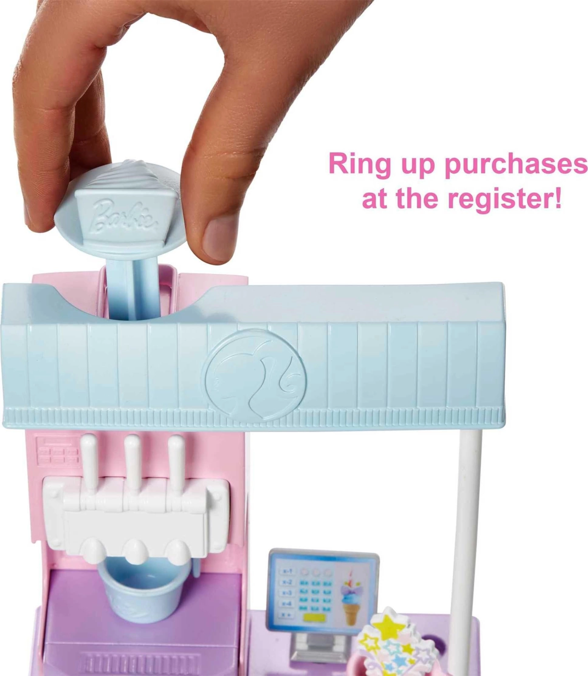 Ice Cream Shop Playset - 12-in Brunette Ages 3+