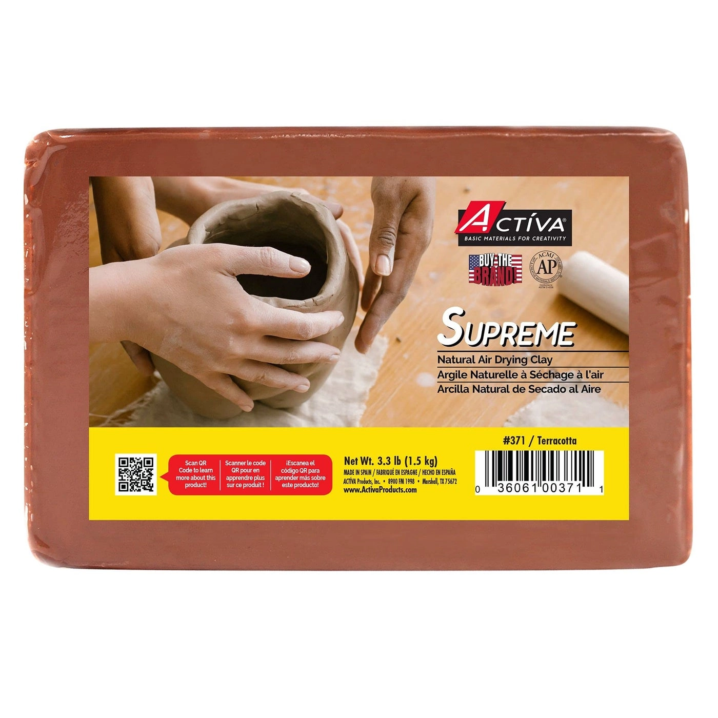 Supreme Artist's Air-Dry Modelling Clay - 1.5 Kg