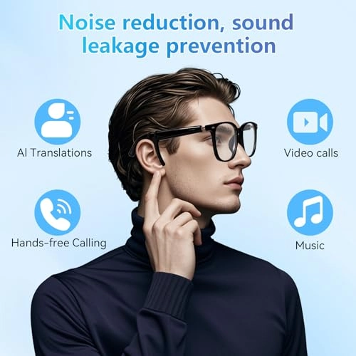 Ai Translation Smart Glasses - Bluetooth 5.3 115 Languages