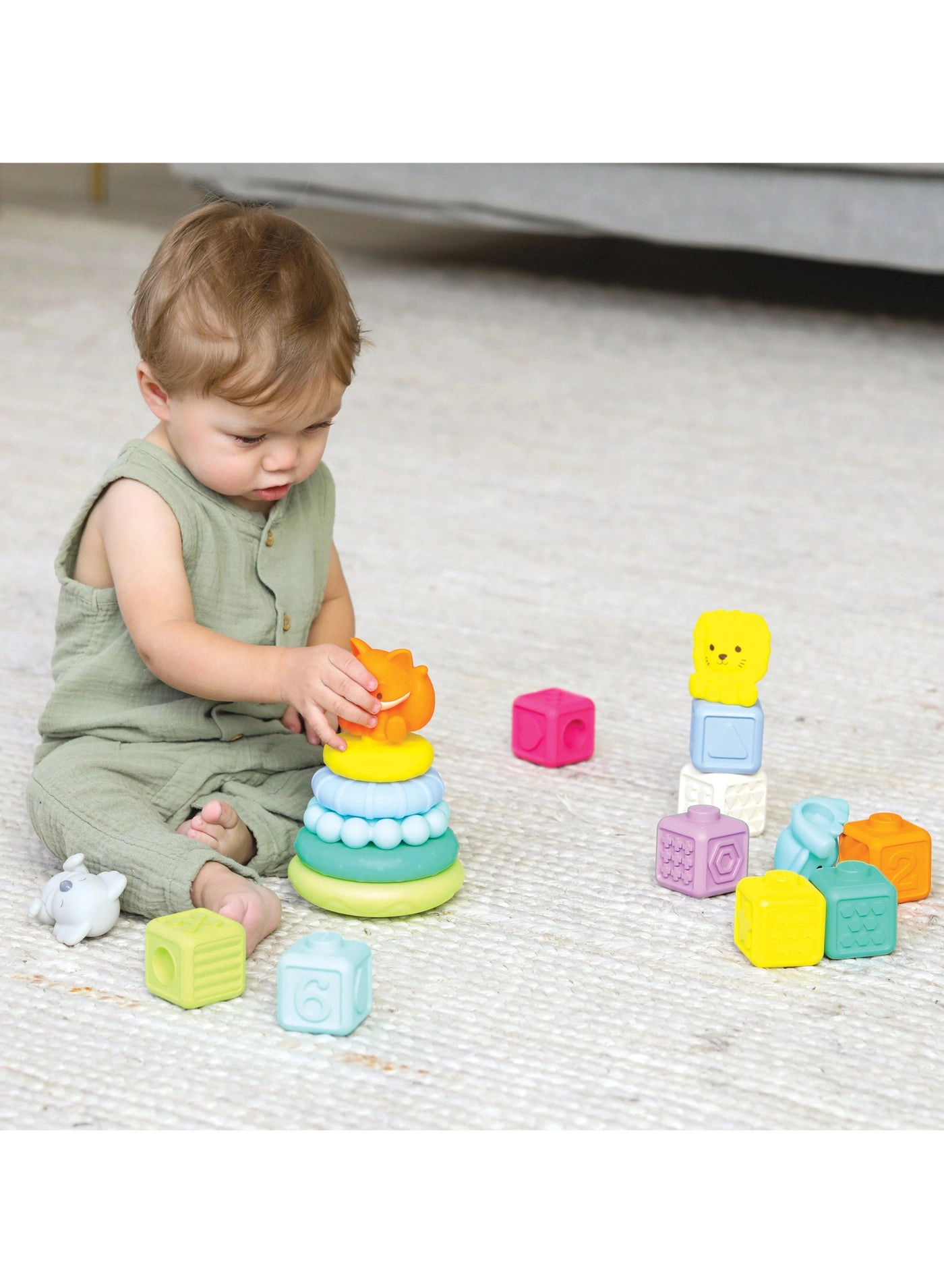 Stackables Balls Blocks And Buddies Activity Playset - Suitable from Birth 24 pieces