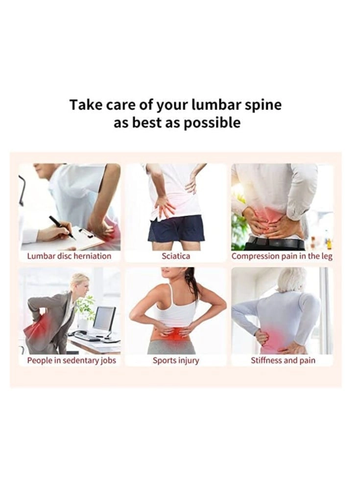 Lower Back Massager - Heat Vibration Airbag Traction