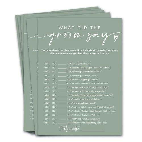 Bridal Shower Games Cards - 18 years and up 25 pieces