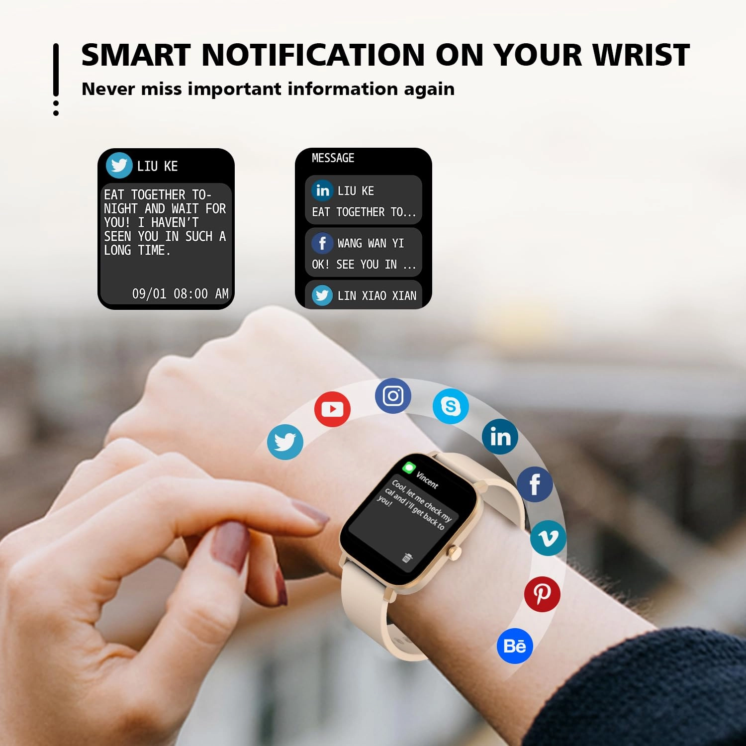 Smart Watch Zinc Alloy