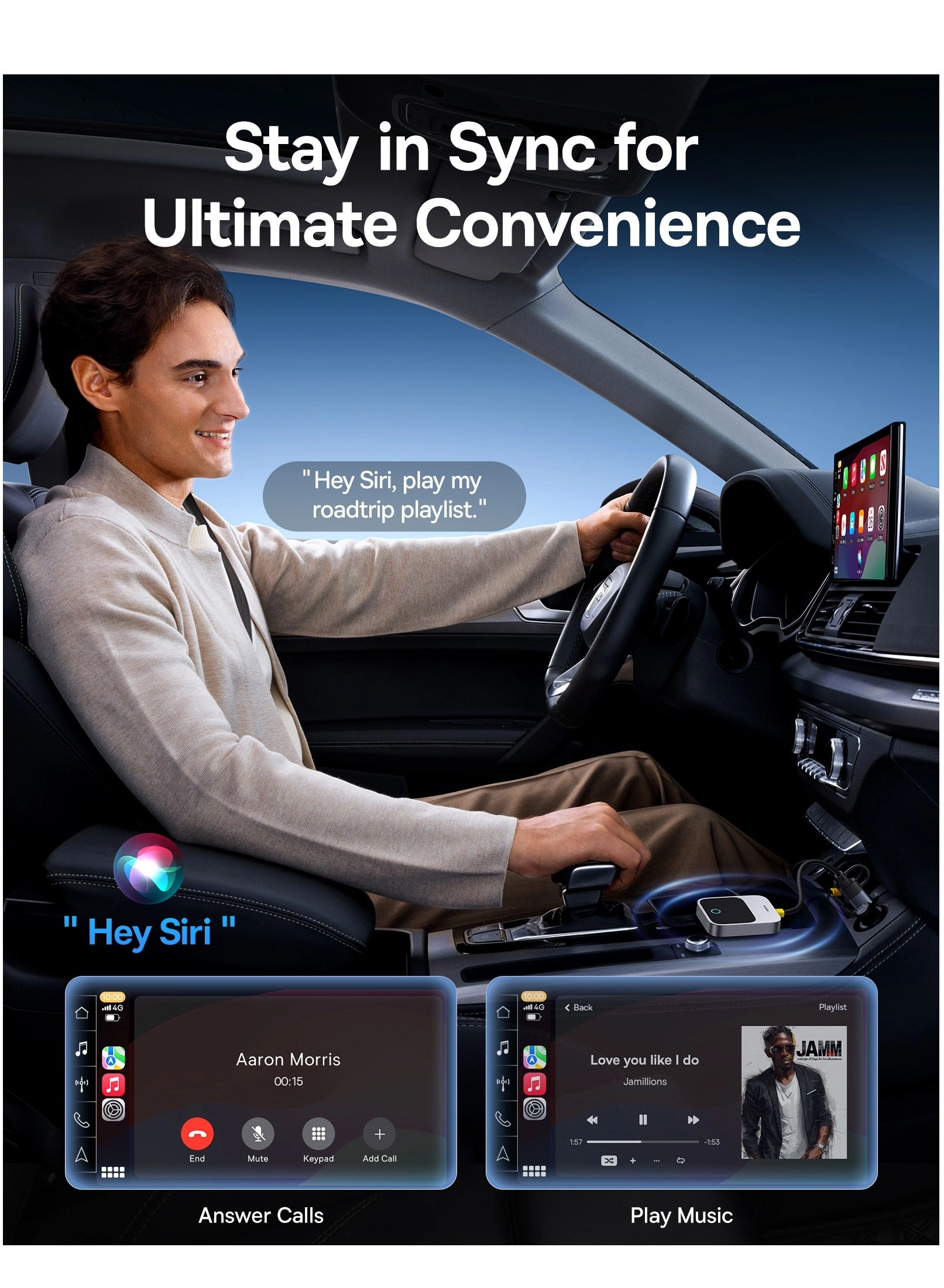 SafeJourney Series - Wireless CarPlay Adapter for iPhone