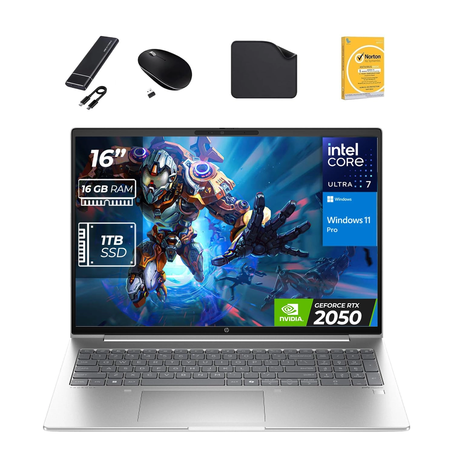 HP PROBOOK 460 G11 - 15.6'' Core Ultra 7 16GB DDR5 1TB SSD Bundle