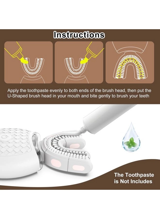 U Shaped Toothbrush - 360 Degree 23760 Nylon Bristles 3 Modes