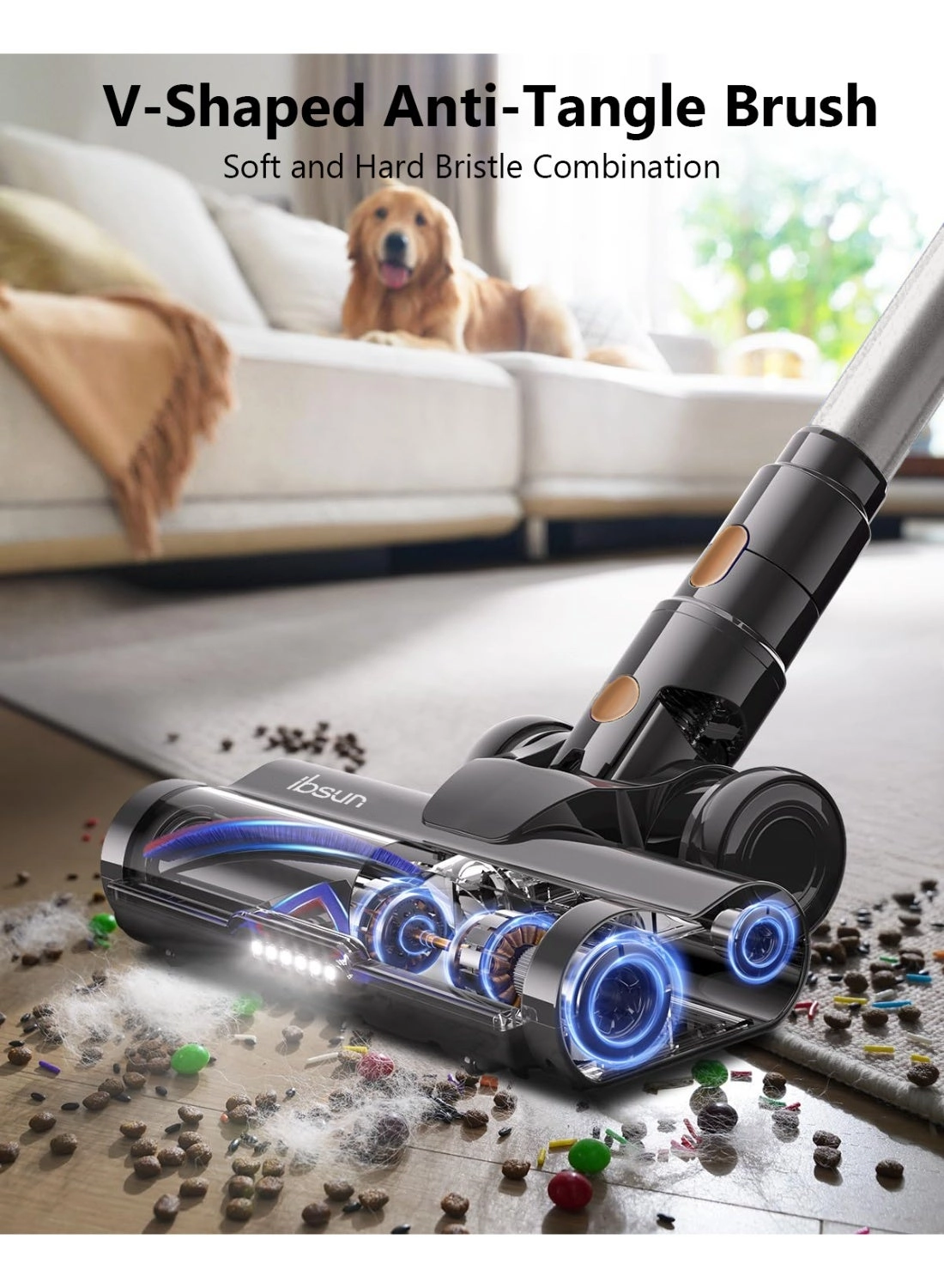 Cordless Vacuum Cleaner - 550W 45KPA Self-Standing Touch Screen