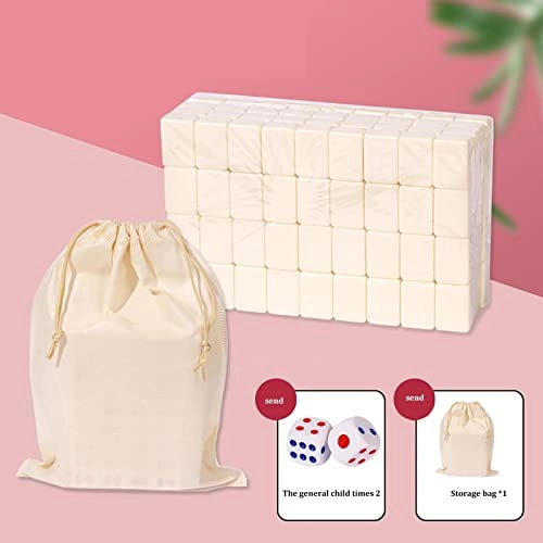 Mini Mahjong - 144 tiles Portable Pink