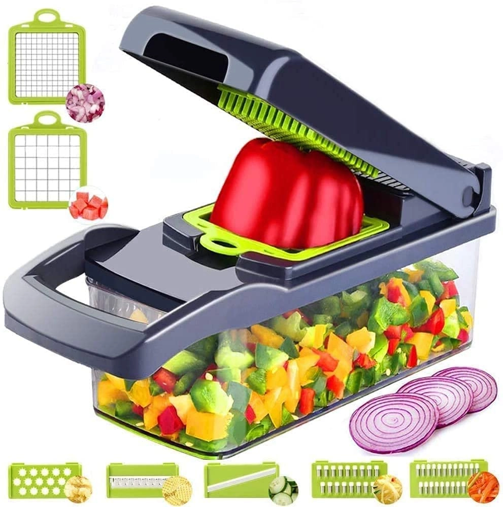 Duchic Vegetable Chopper - 7 in 1 with Container