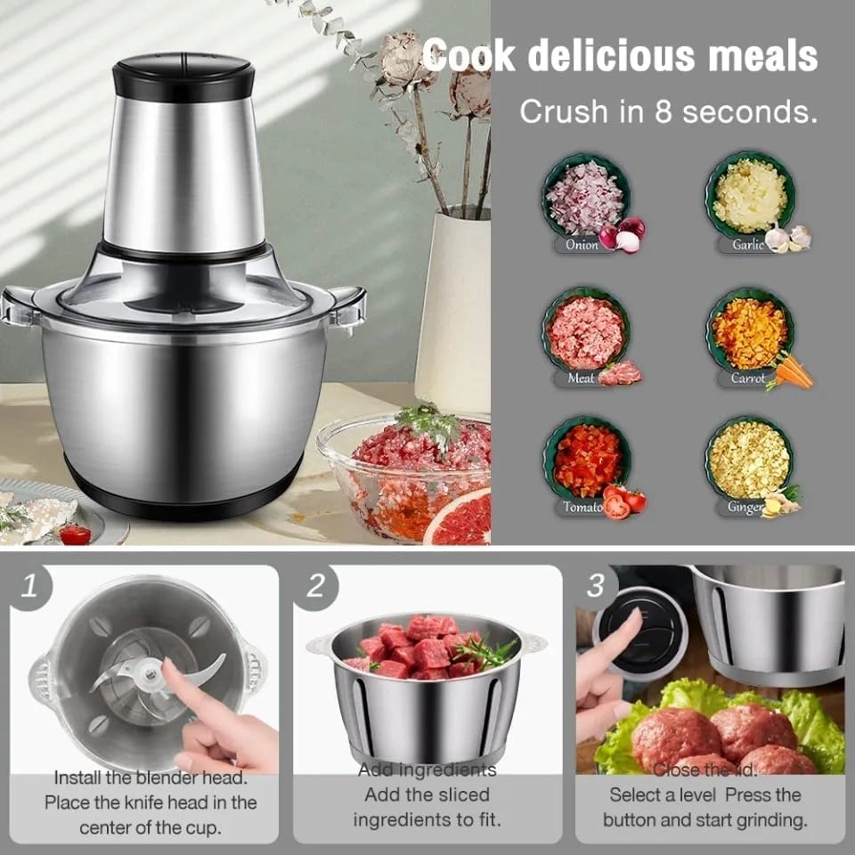 Electric Meat Grinder - 2L Electric