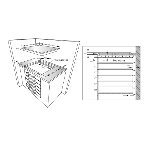 Ferrara BYS-GOG90BK Gas hob