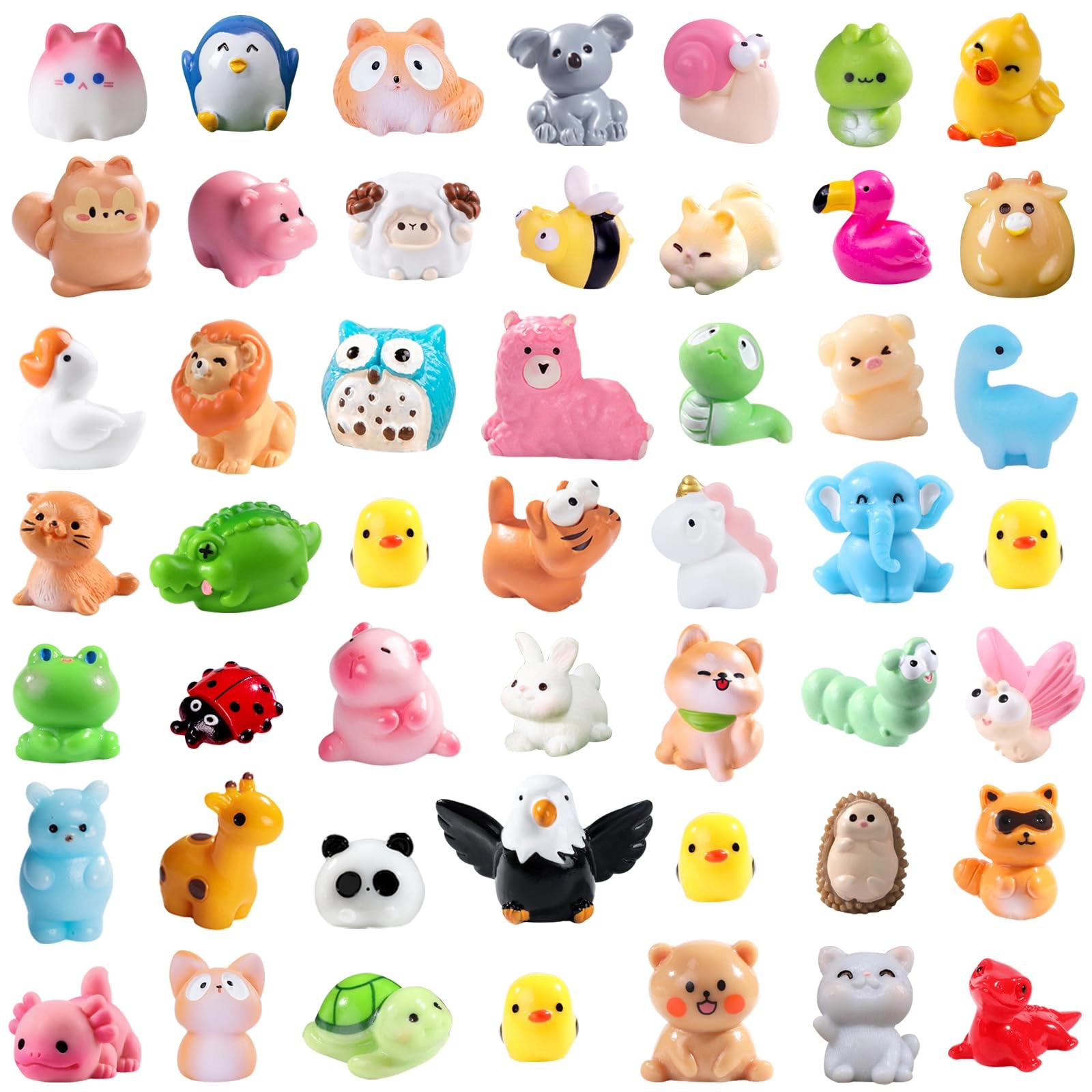 DIYDEC Mini Resin Animal - Over 6 years old 50 pieces