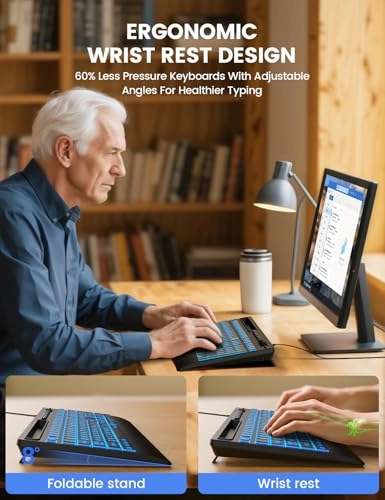 Large Print Backlit Keyboard - Standard Wired