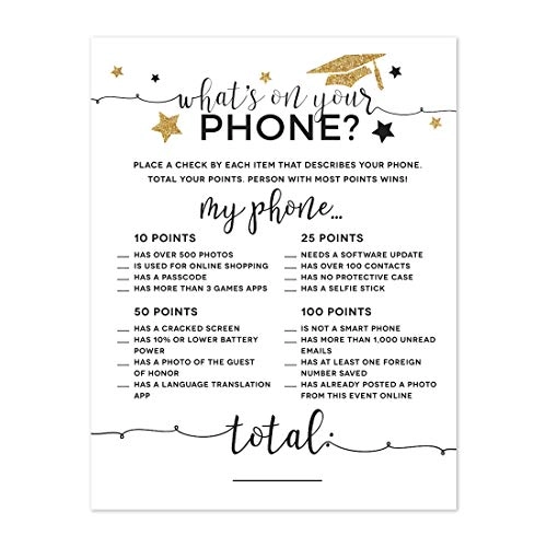 Andaz Press What's on Your Phone? Game Cards - 20 pieces