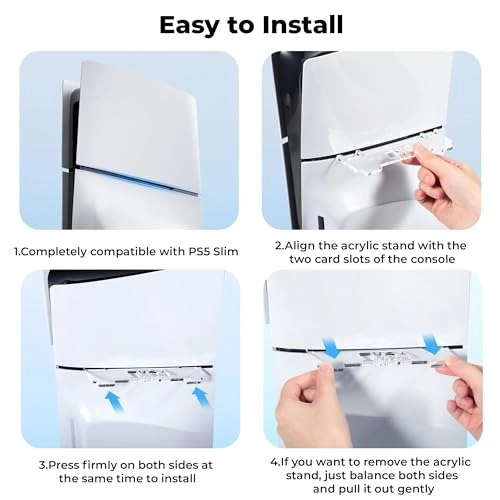 Stand for PS5 Slim - 4-Port USB Hub Horizontal Mount