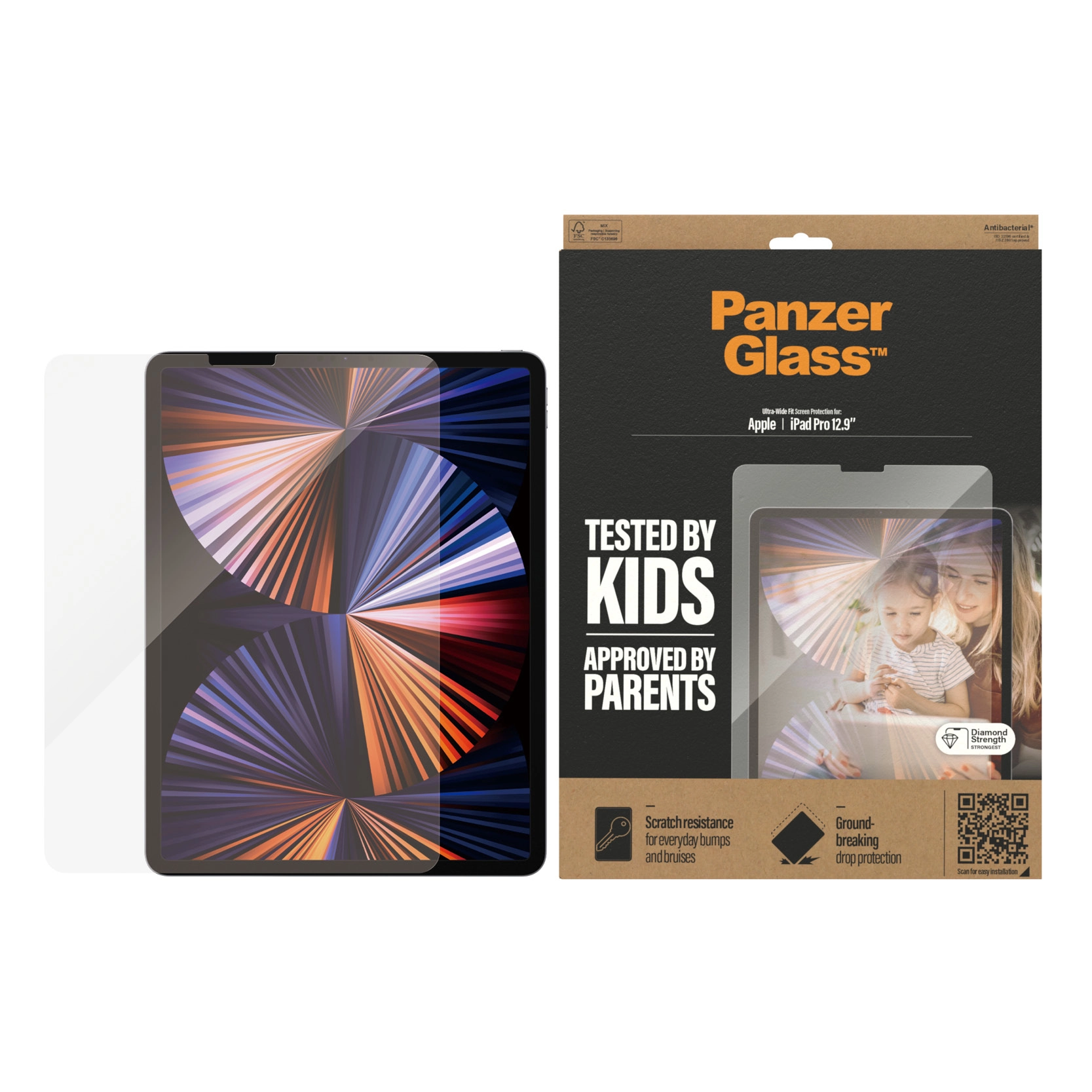 Tempered Glass Screen Protector for iPad Pro 12.9