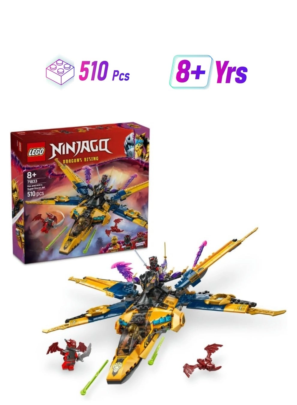 Ninjago Ras And Arin's Super Storm Jet (71833)