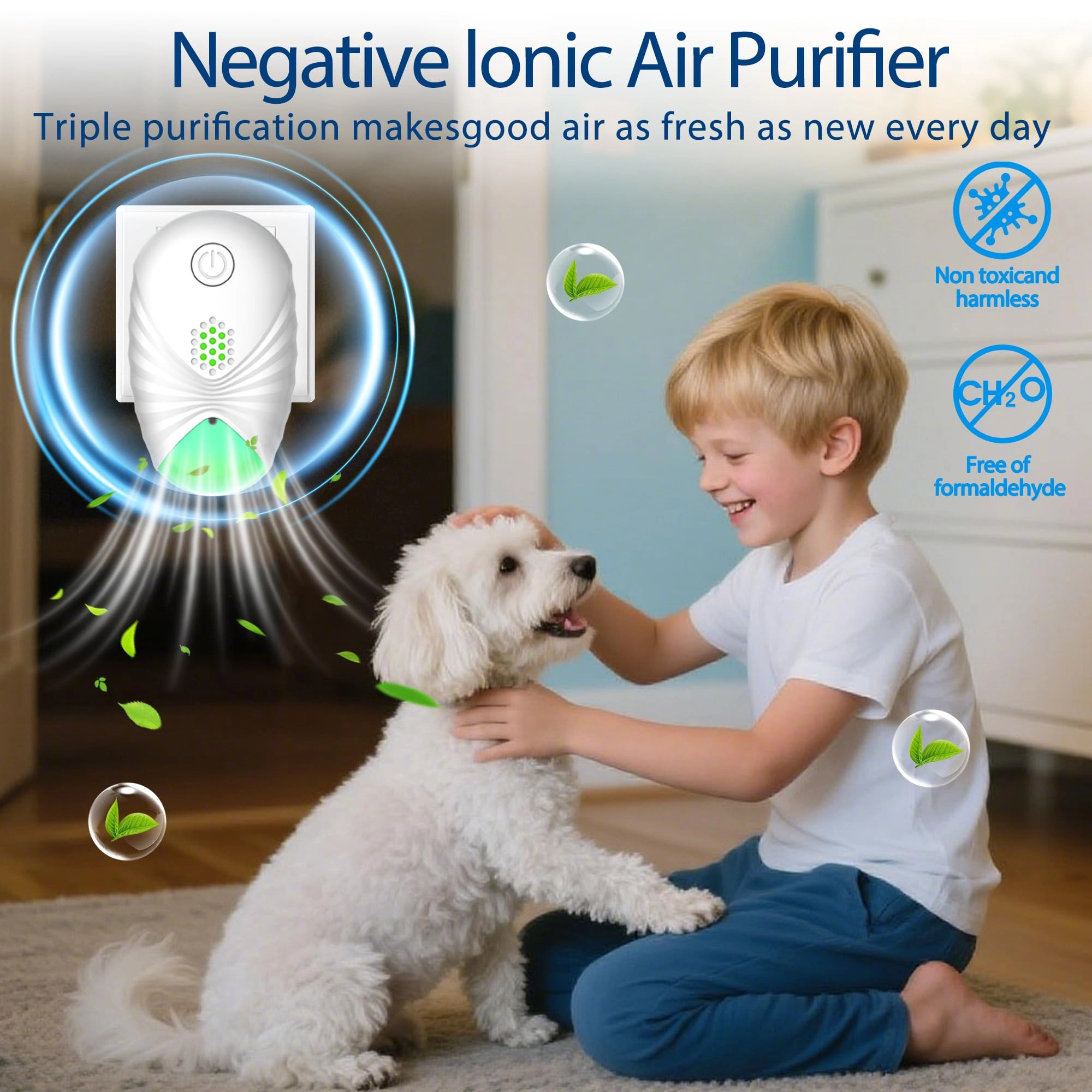 Air Ionizers - 4-Pack Negative Ion Plug-in
