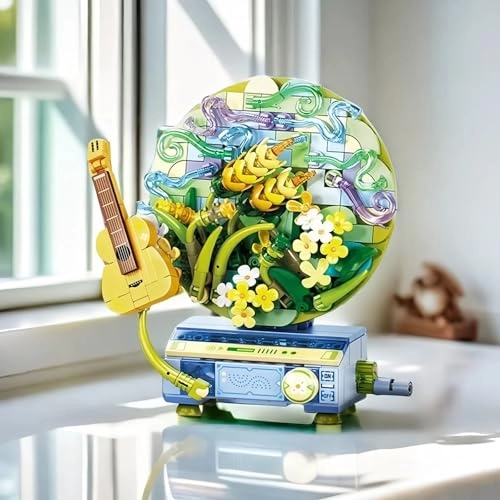 Flower Music Brick Building Se - Green Architecture Music Box