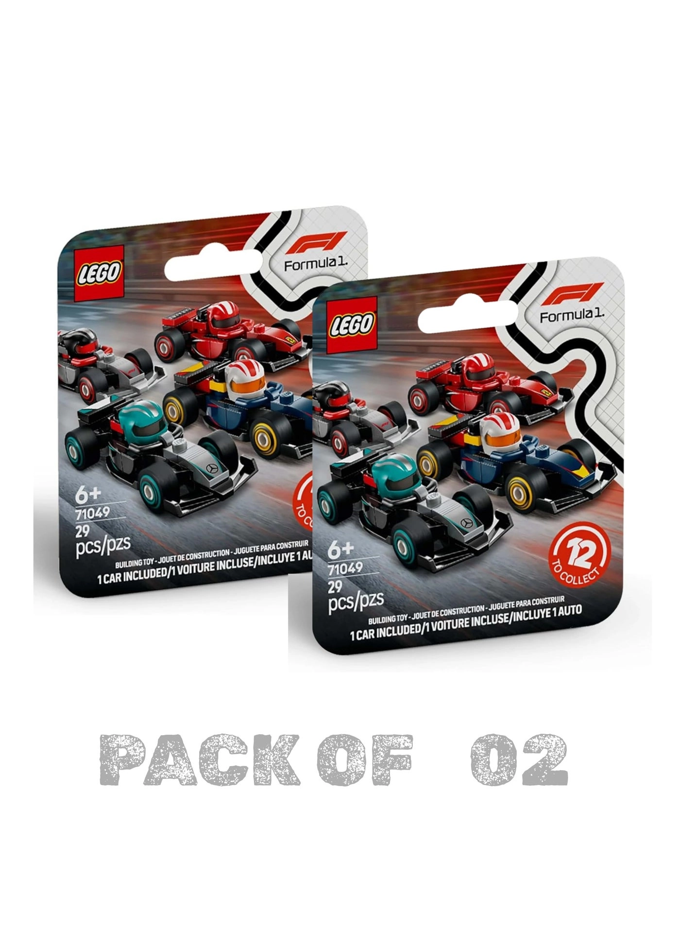 LEGO Minifigures F1 Collectible Race Cars (71049) - Mystery Box Pack