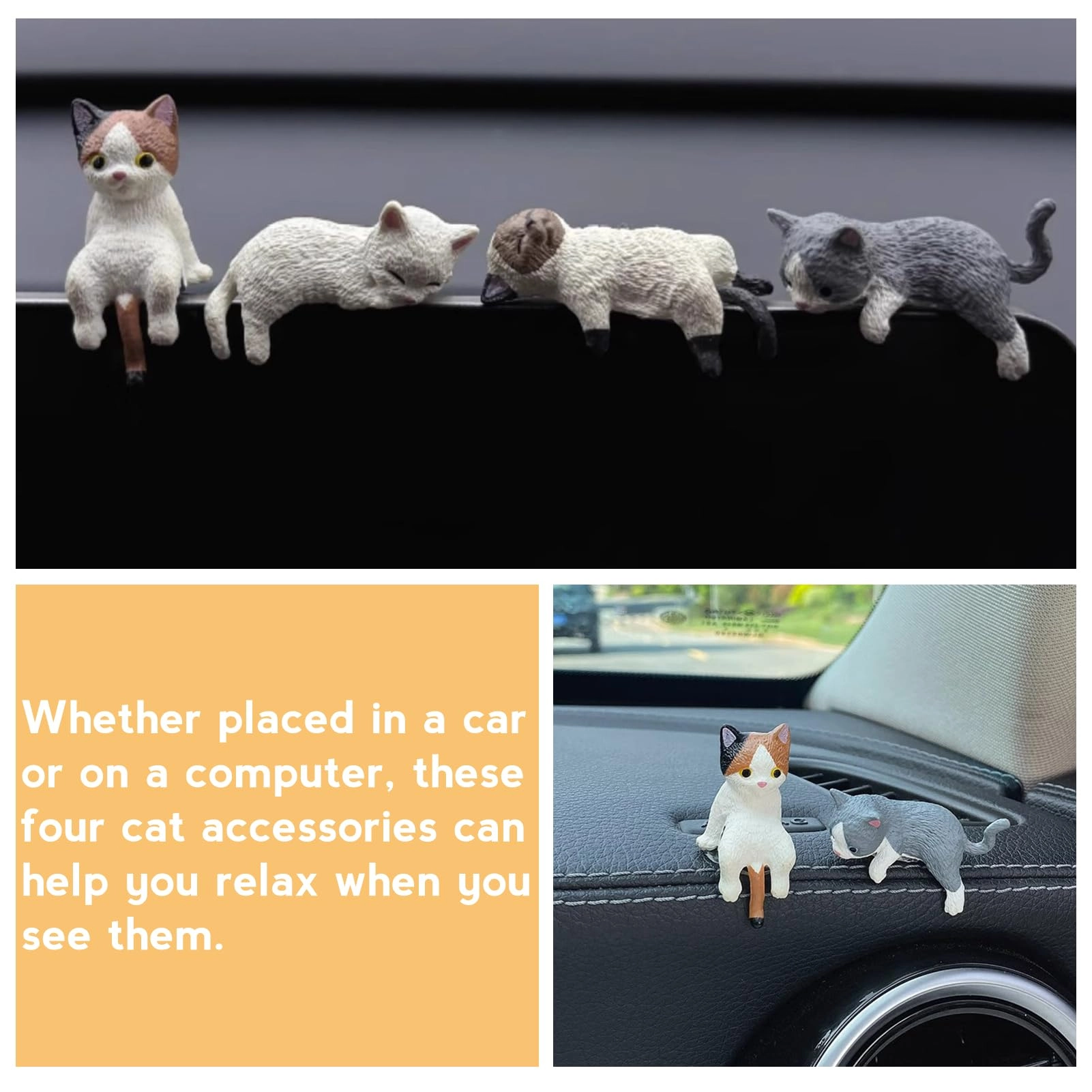 Mini Cat Figures - Resin