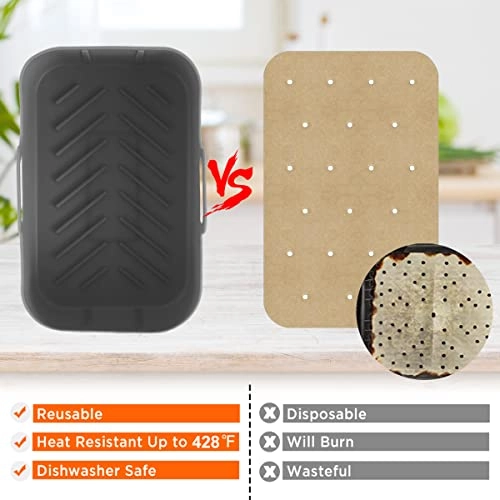 Air Fryer Silicone Liner - Food-grade Silicone 2 piece(s)