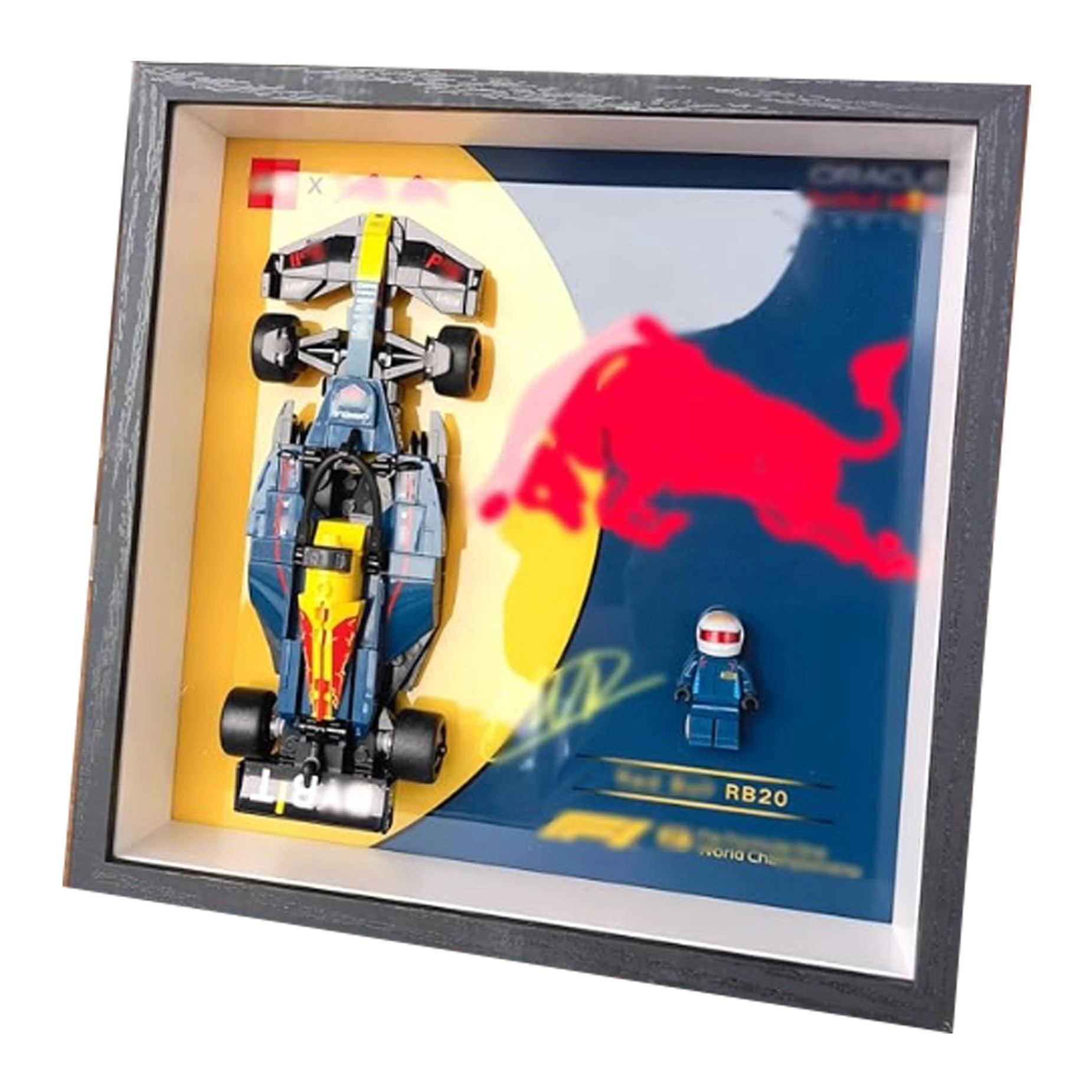 PHOVKFR Acrylic Display Box for LEGO 77243 Racing Car Block Model - Acrylic Racing Car