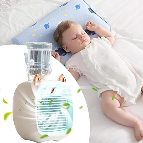 Air Conditioner Fan - Yellow 3-Speed Portable