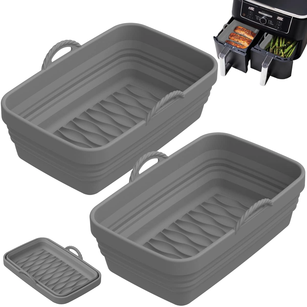 Silicone Pot - Silicone 2pcs