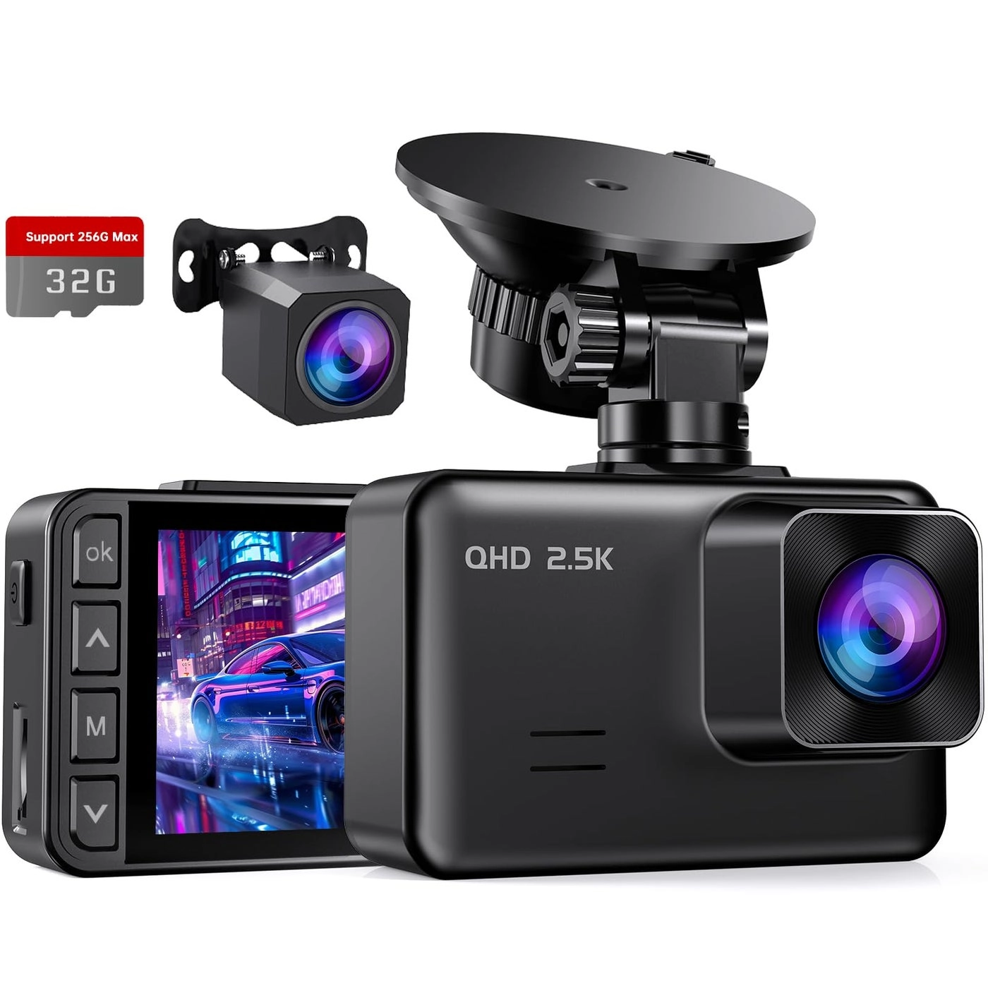 E-YEEGER Dash Cam - 2.5K+1080P