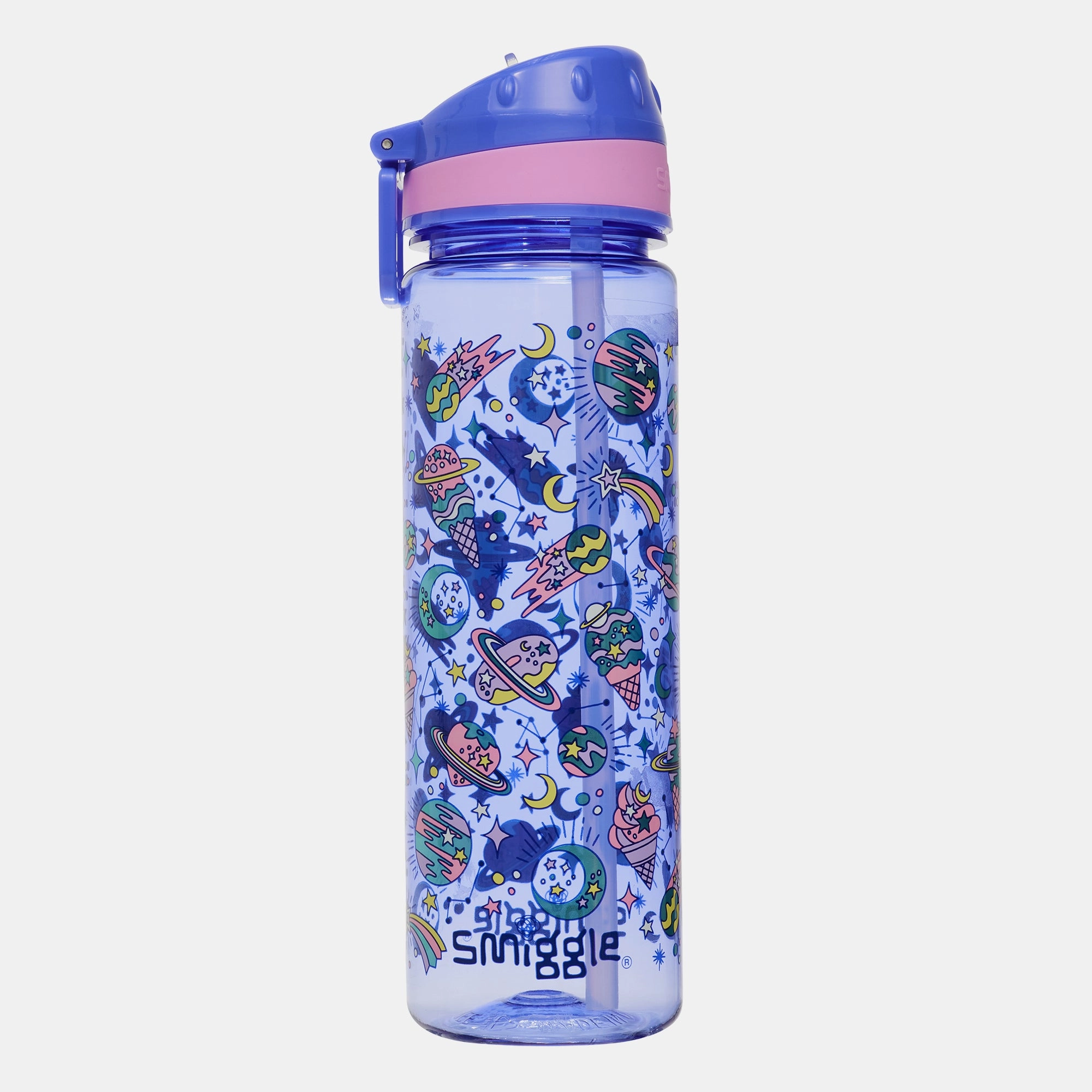 Smiggle Epic Adventures Water Bottle - Flip Top Spout 650 ml