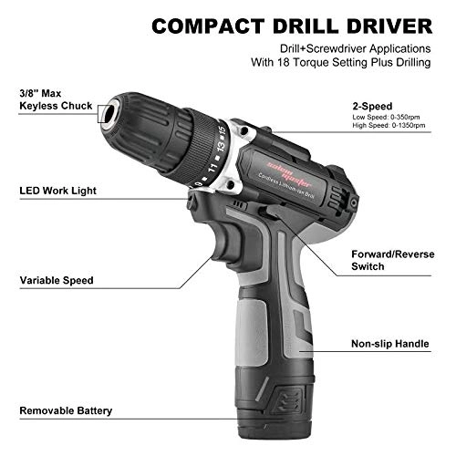 Cordless Power Drill - 1500mAh
