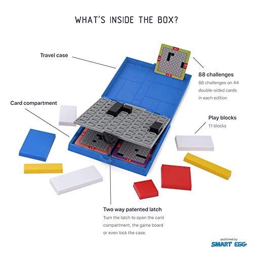 Brain Teaser STEM Puzzle Game - Blue 11 blocks