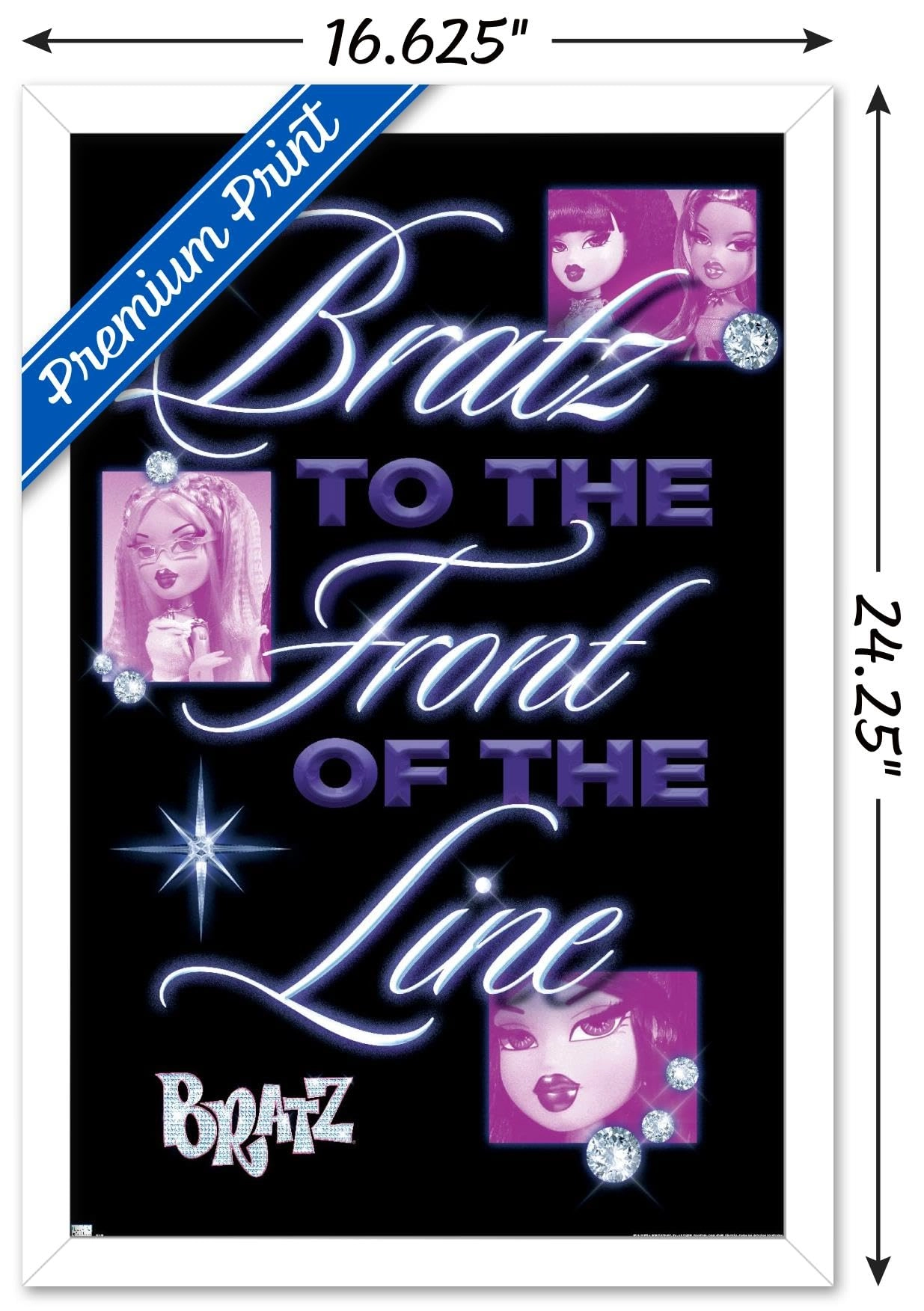 Bratz: Girls Nite Out - Front Of The Line Wall Poster - Paper 22.4\"L x 14.7\"W
