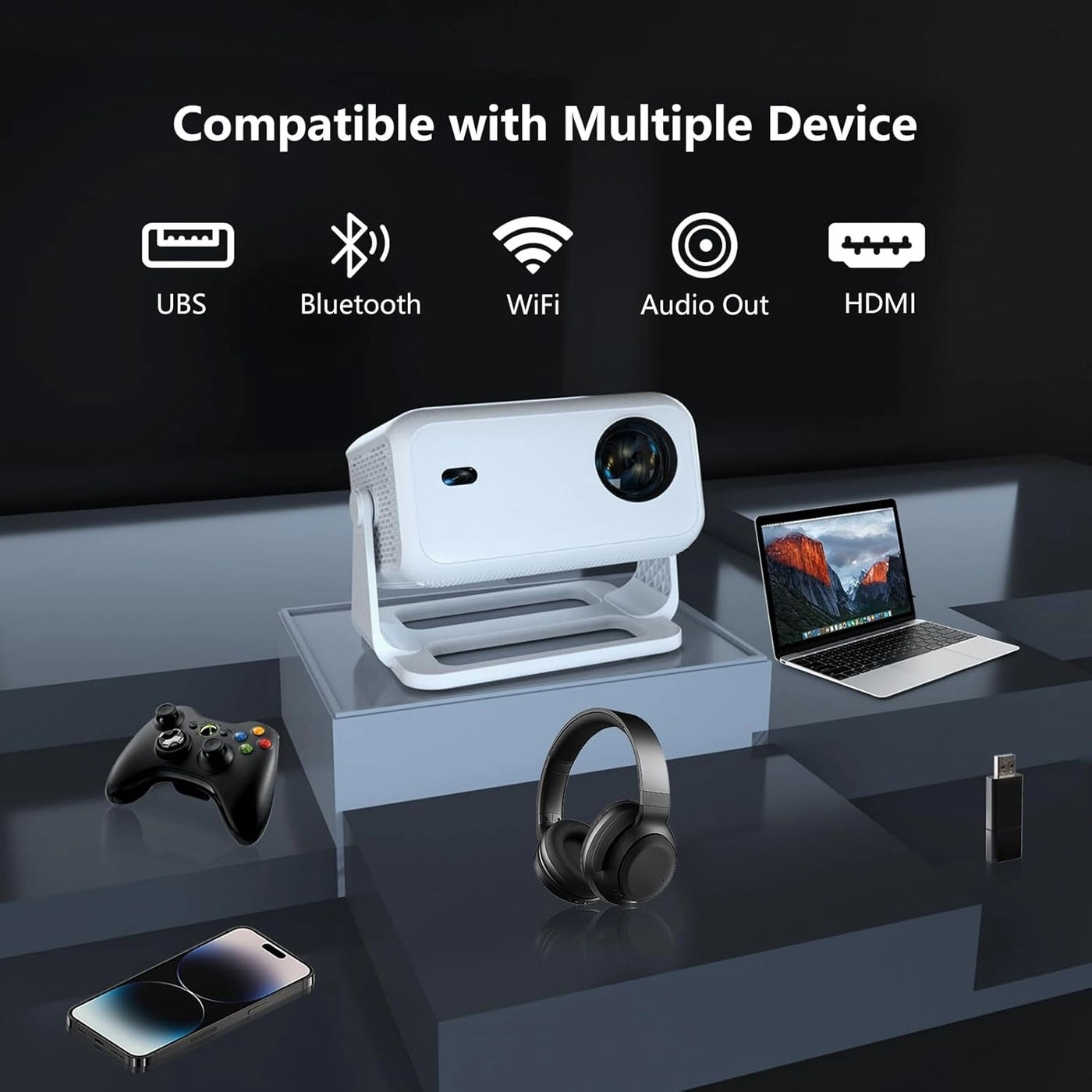 Smart Projector - 800 ANSI lumens 1920 x 1080