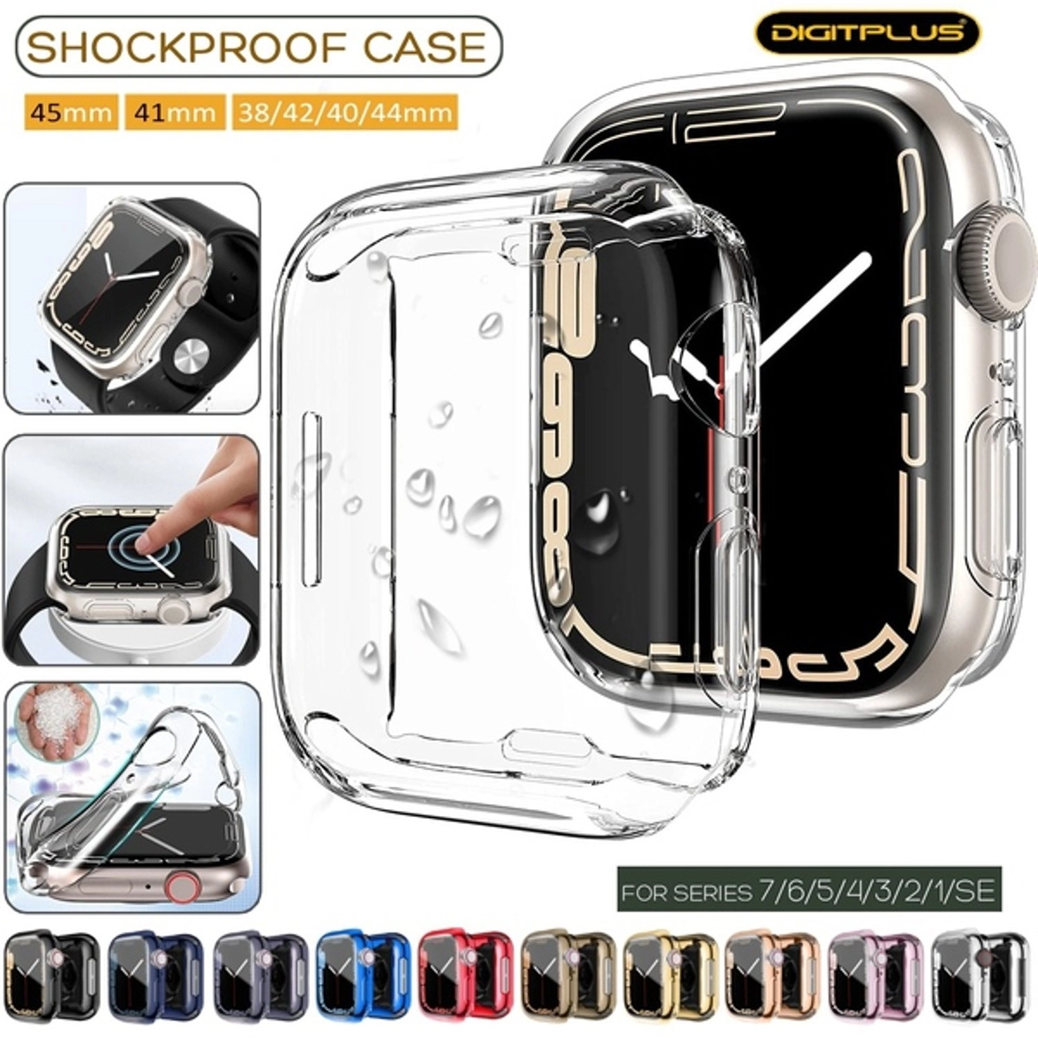 Shockproof Watch Case for iwatch Series 1/2/3/4/5/6/7/SE - 45mm