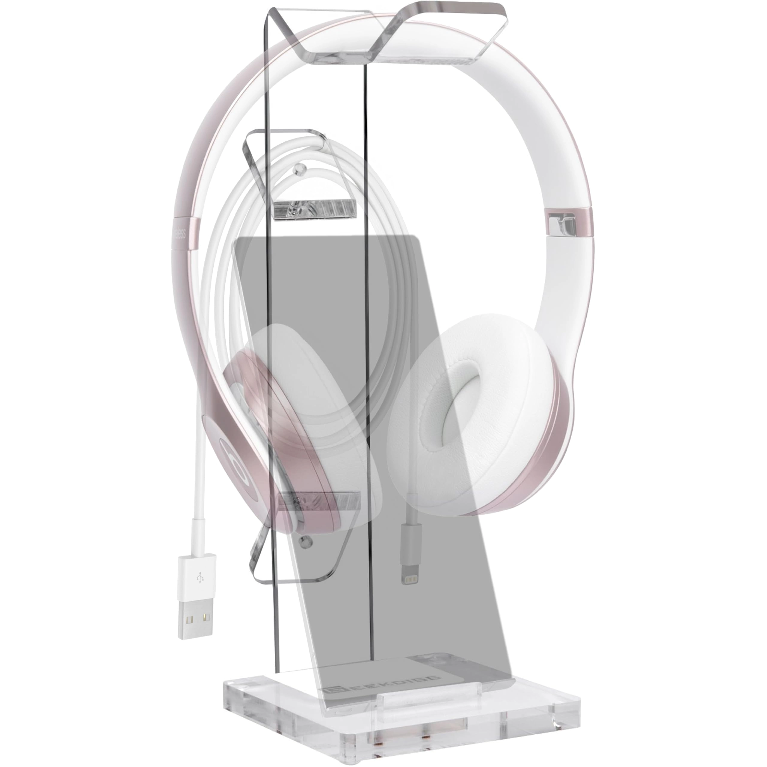 GeekDigg Headphone Stand - Cable Organizer Cellphone Stand