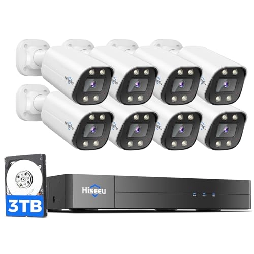 4K PoE Camera System - 8 cameras 16 channels 8MP