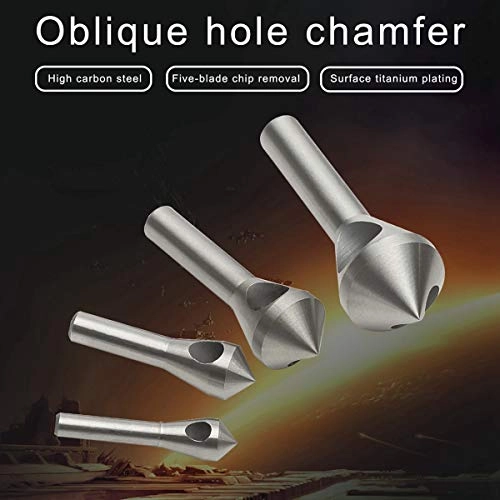 Countersink Chamfer Tool - High Speed Steel HSS (4241) 4pcs 2-5mm,5-10mm, 10-15 mm, 15-20mm