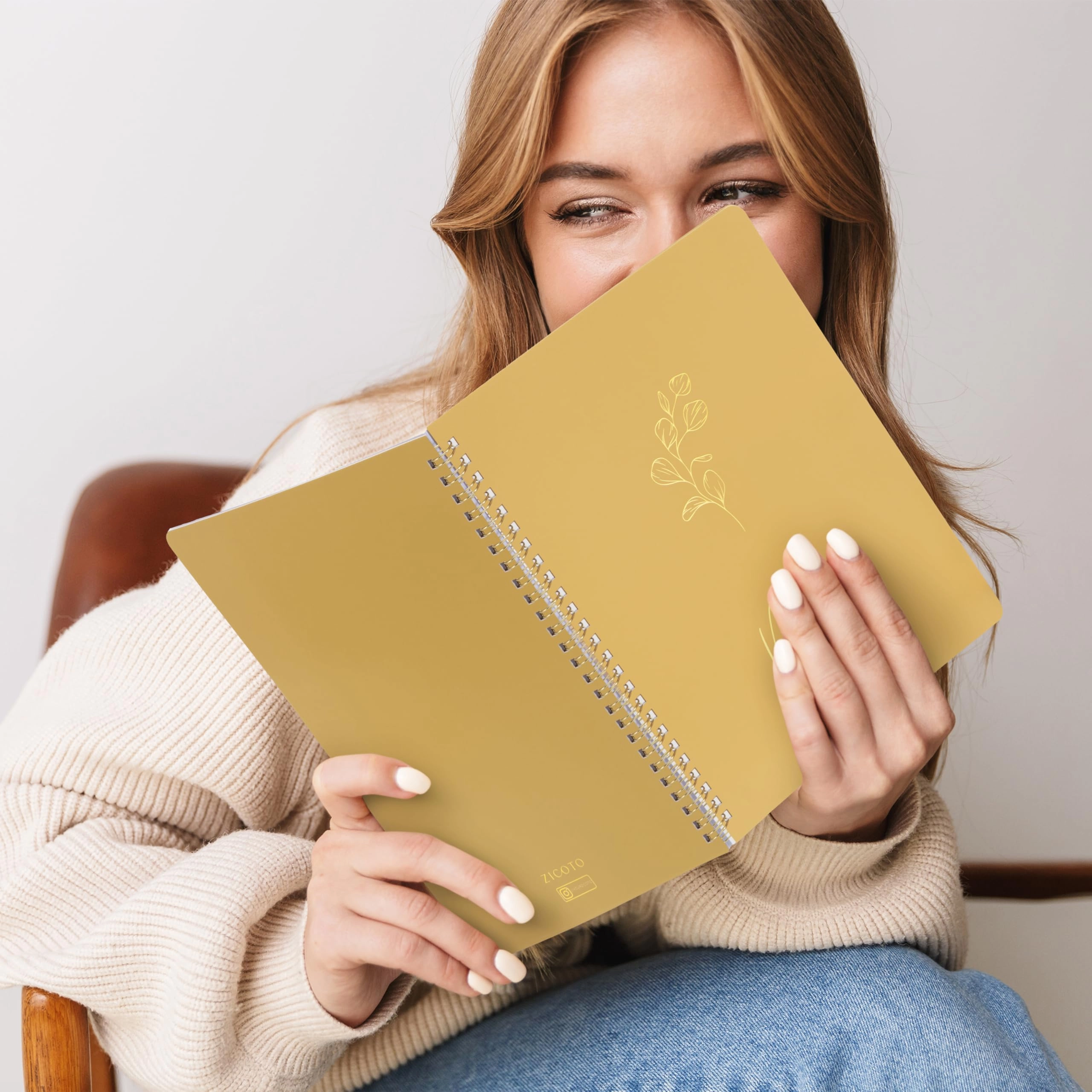 Aesthetic Spiral Notebook Large Spiral - Lined 100 Pages