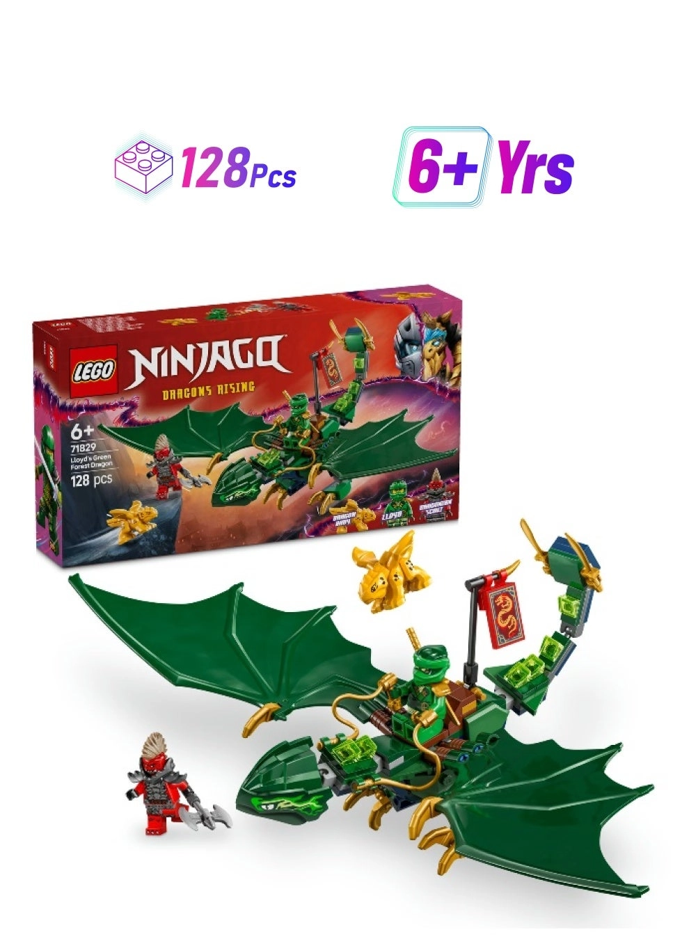 NINJAGO Lloyd’s Green Forest Dragon (71829)