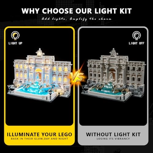 Light Kit for LEGO Trevi Fountain 21062 - Plastic 1