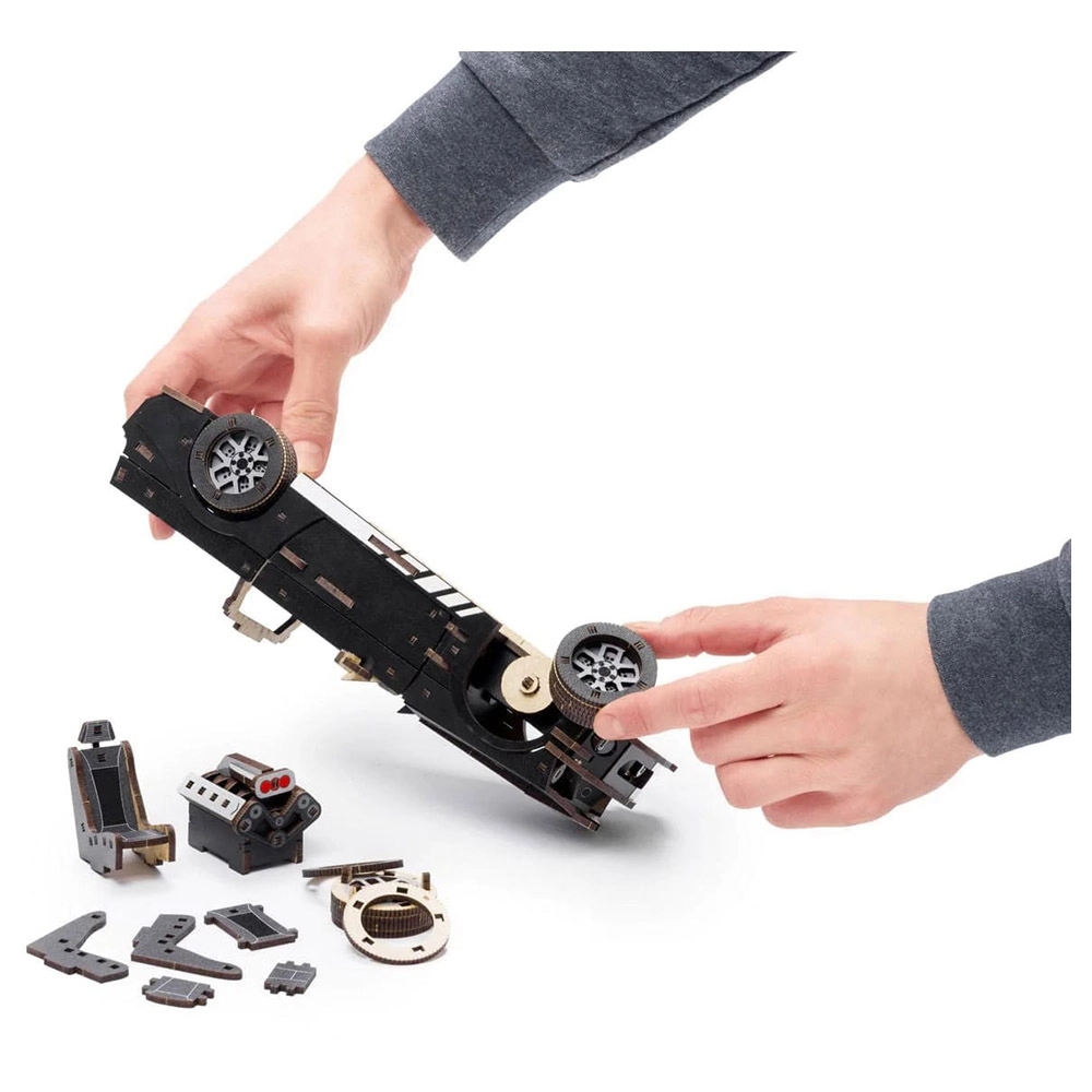 2-in-1 Stallion GT + Comet GTS 3D Wooden Puzzle (4107390-STALLION_GT_BLACK) - 248 pcs