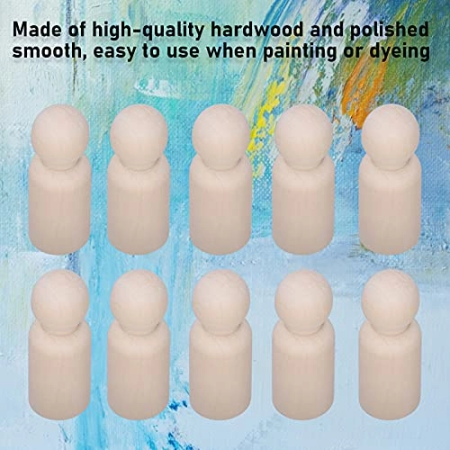 Wooden Peg Figure - 10 pieces