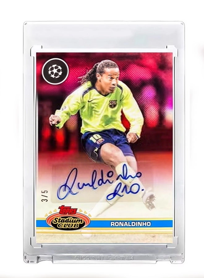 Topps Ronaldinho Signature Football Card - Autographed Refractor
