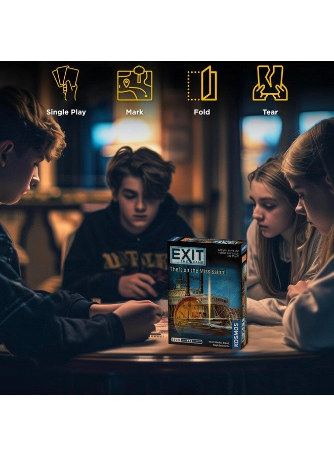 EXIT: Theft on The Mississippi - Escape Room Game Card-Based