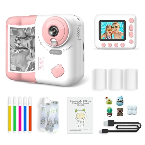 Instant Print Camera - 1080P 2.4 inch 10X