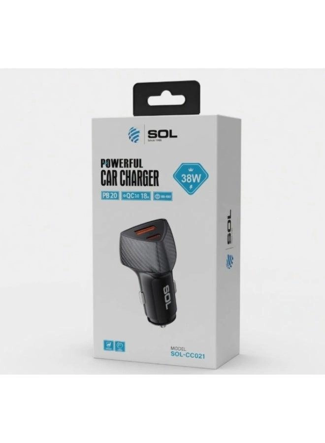 Car Charger - PD 20W QC 3.0 38W