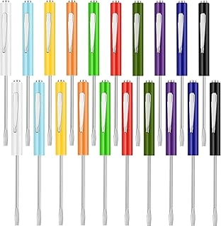 Pocket Screwdriver Magnetic Slotted Screwdriver (20 Pcs)