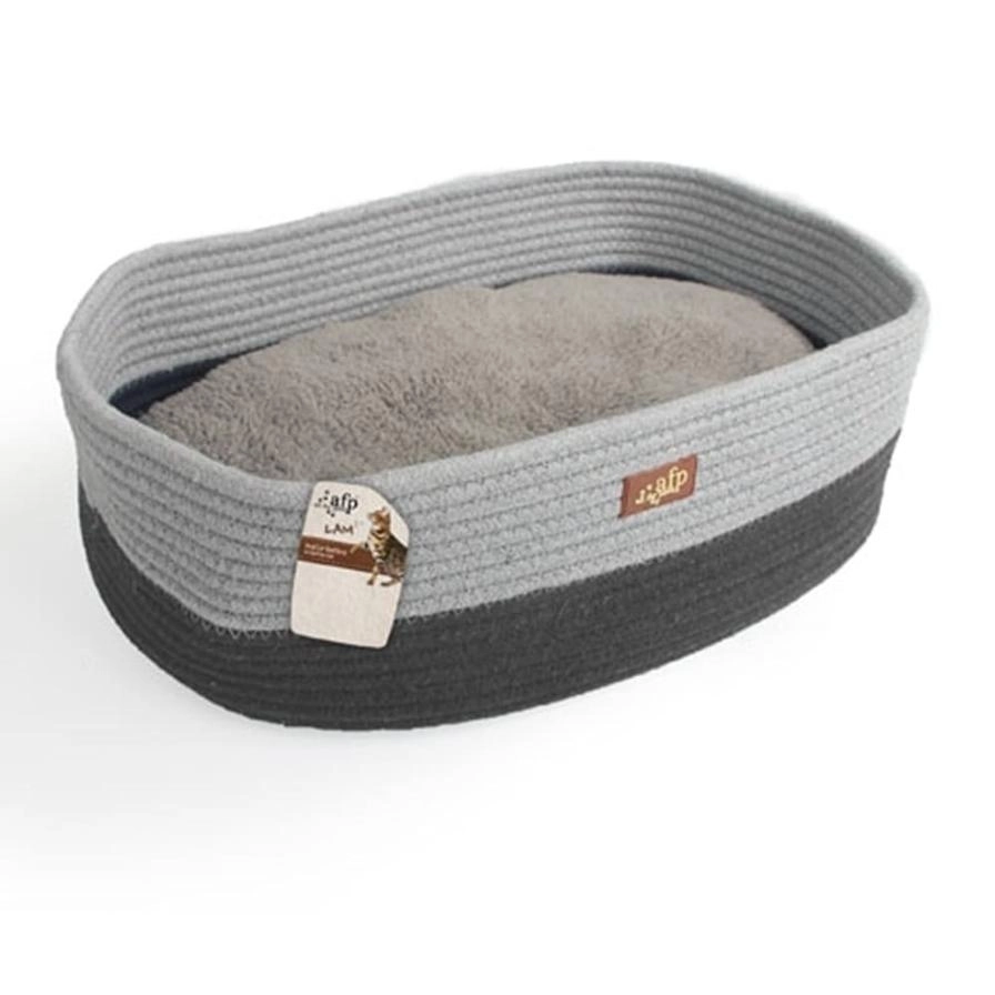 Oval Rope Cat Bed - 40 x 30 x 5 cm
